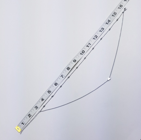 Double Layer Choker Heart Pendant Gold Color - Picture 4 of 4